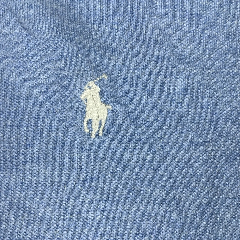 Polo Ralph Lauren Shirt Mens XXL Blue Custom Slim Fit Long Sleeve Pony Pique